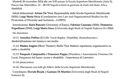 Giornata di studi su arte e disabilità