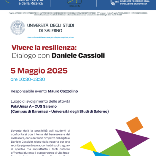 VIVERE LA RESILIENZA: DIALOGO CON DANIELE CASSIOLI
